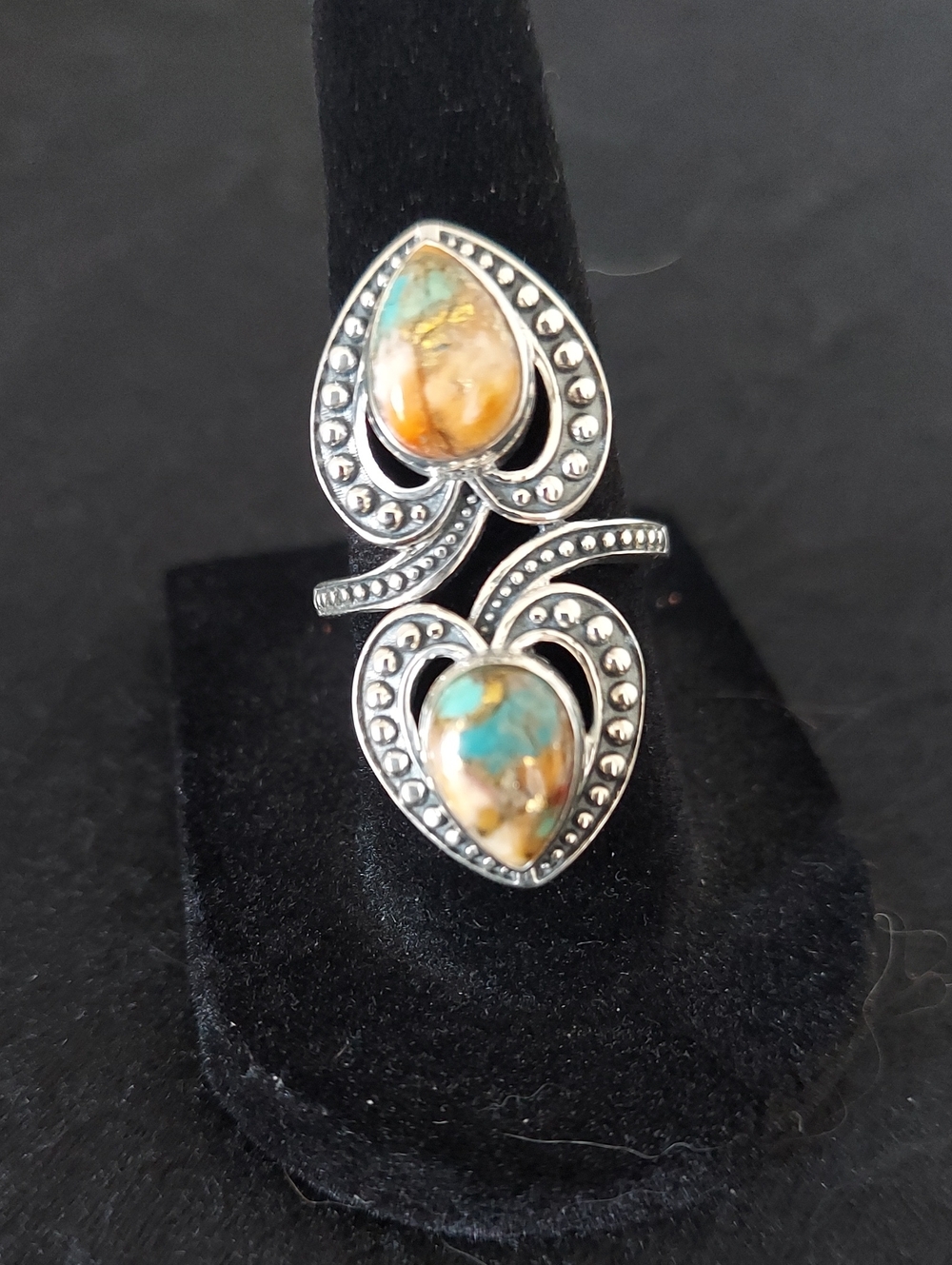 D'Joy Indian Artisan Crafted Spiny Oyster Ring